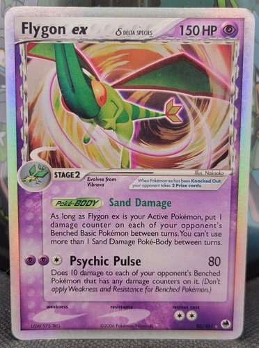 Flygon ex (Delta Species) 92/101 EX Dragon Frontiers Holo