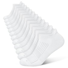 Ankle Running Socks 5 Pairs Athletic Cushioned Anti Blister Low Cut No Show