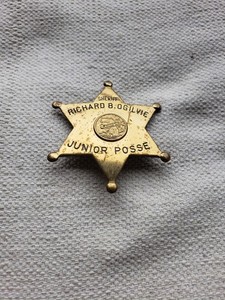 Obsolete Cook County, Illinois Junior Posse Badge--Mid 1960s