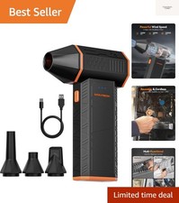 MF50 Compressed Air Duster-110000RPM Super Power Electric Air Duster, 3-Gear ...