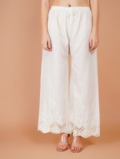 A-Line Pants Comfortable Elasticated Waist Casual Trousers Wear for Women