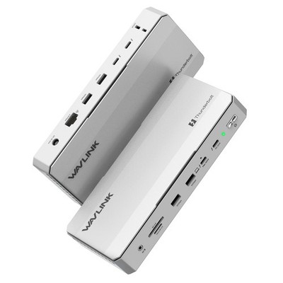 WAVLINK TB5 Docking Station with 120Gbps Max 140W PD Thunderbolt 5 Dock 2x 8K