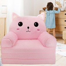 Toddler Chair Toddler Couch: 2-in-1 Kids Chairs Comfy Kids Sofa Fold Out for ...