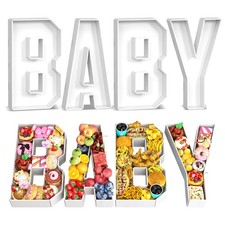 Fillable Cardboard Letters BABY 13.78 Inch Tray Charcuterie Box Gender Reveal