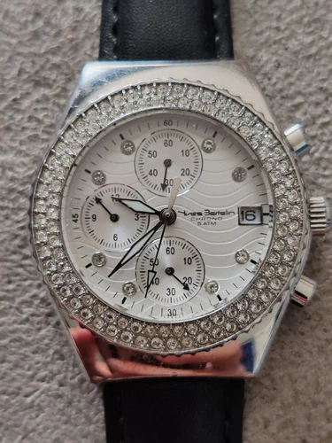 Womens Silver Yves Bertelin Chronograph Watch - Picture 3 of 9