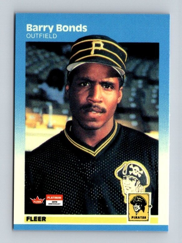 80373 1987 Fleer Glossy #604 Barry Bonds RC BK$30