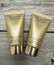 2x Estee Lauder Re-Nutriv Intensive Smoothing Hand Cream Travel Sz 1oz/30ml Each