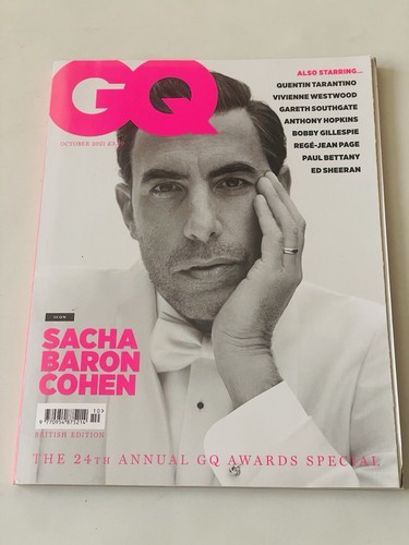 GQ Magazine October 2021 Sacha Baron Cohen 24th Annual Awards Special Edition