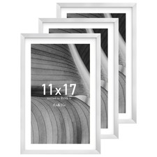 An He Anhe 11X17 Picture Frame Silver Photo Frame For Tabletop And Wall Display