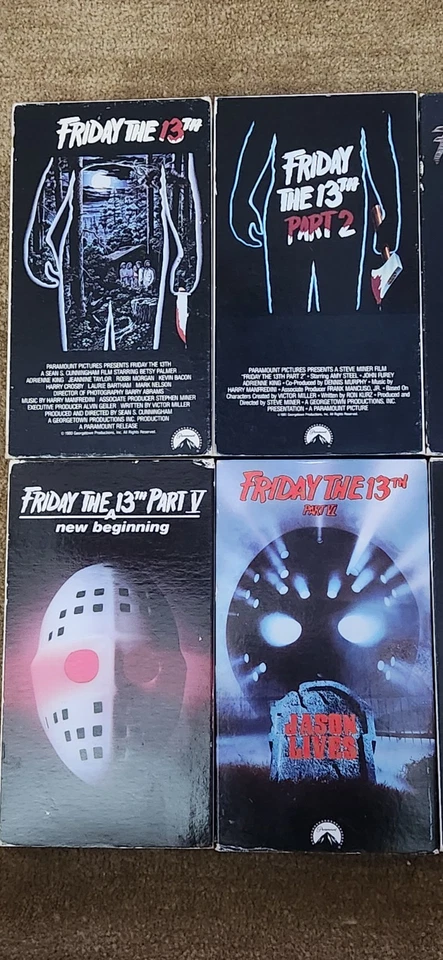 Friday The 13th VHS Set Parts 1-8 Horror Movie Collection Paramount - Image 4 of 4