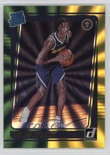 2021-22 Panini Donruss Rated Rookie Holo Green & Yellow Laser Bones Hyland 0wp8