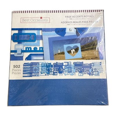 Best Occasions Page Accents: Royals Scrapbooking Set   502 Pieces