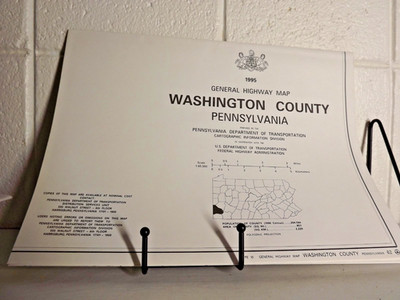 WASHINGTON COUNTY, PA GENERAL HIGHWAY MAP - 1995 - PENNDOT