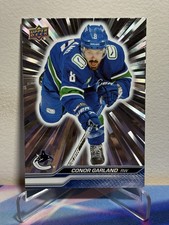 2023-24 Upper Deck Series 1 Hockey CONOR GARLAND #177 SILVER OUTBURST SP
