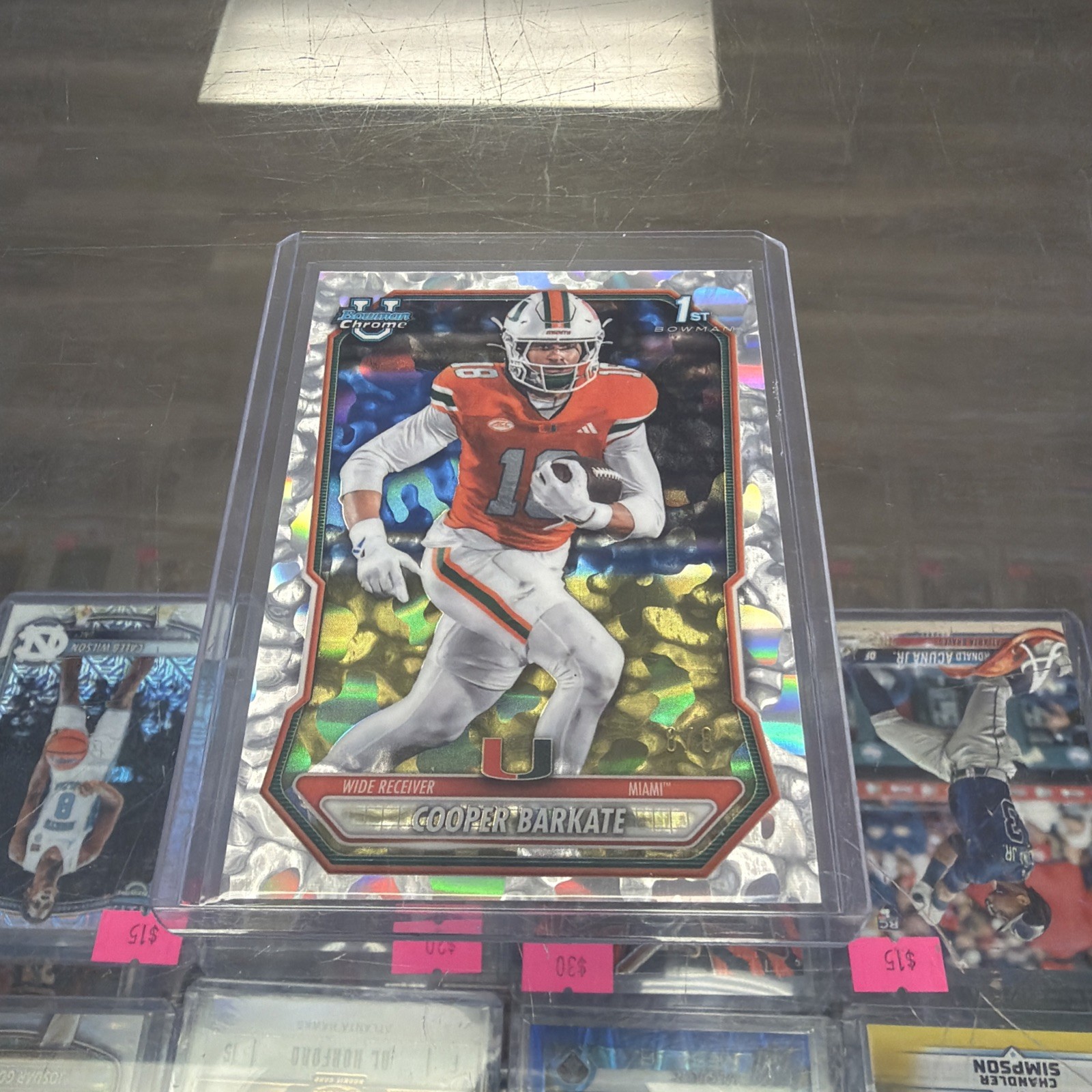 Topps 2026 Bowman Chrome Cooper Barkate 1st Bowman FDI 8/8 BCP-38 First Day