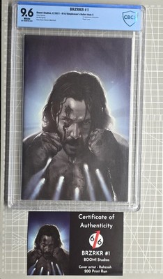 BRZRKR #1  CBCS 9.6 RAHZZAH Virgin Bullet Hole Sketch Cover A Variant 1 Of 200 