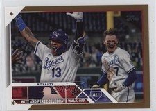 2023 Topps Update Veteran Combos Gold 22/2023 Salvador Perez Bobby Witt Jr 1j45