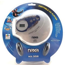 Naxa Portable CD Player NX-308 Dynamic Bass Boost Slim Design NEW Factory Sealed