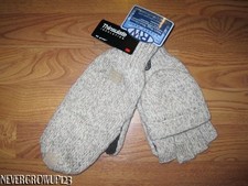 MENS WOMEN WARM HEATHER BROWN RW THINSULATE RAGG WOOL GLOVES MITTENS SM/MED NWT