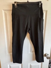 90 Degree by Reflex Capri Leggings - LARGE BNWTS BLACK