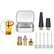 10pcs Bicycle Valve Adapter Set for Inflatable Tires Sports Balls and Toys