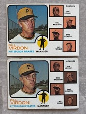 (2) 1973 Topps BILL VIRDON 