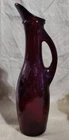 Vintage Anchor Hocking Royal Ruby Vase Pitcher Cruet 7.75" Tall in EUC