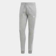 adidas women Essentials 3-Stripes Fleece Pants