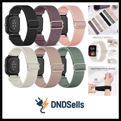 6Pack Elastische Nylon Armband für Amazfit Active 2/ GTR mini/GTS 4 Mini/GTS ...