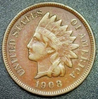 VF 1908 1C Indian Head Cent