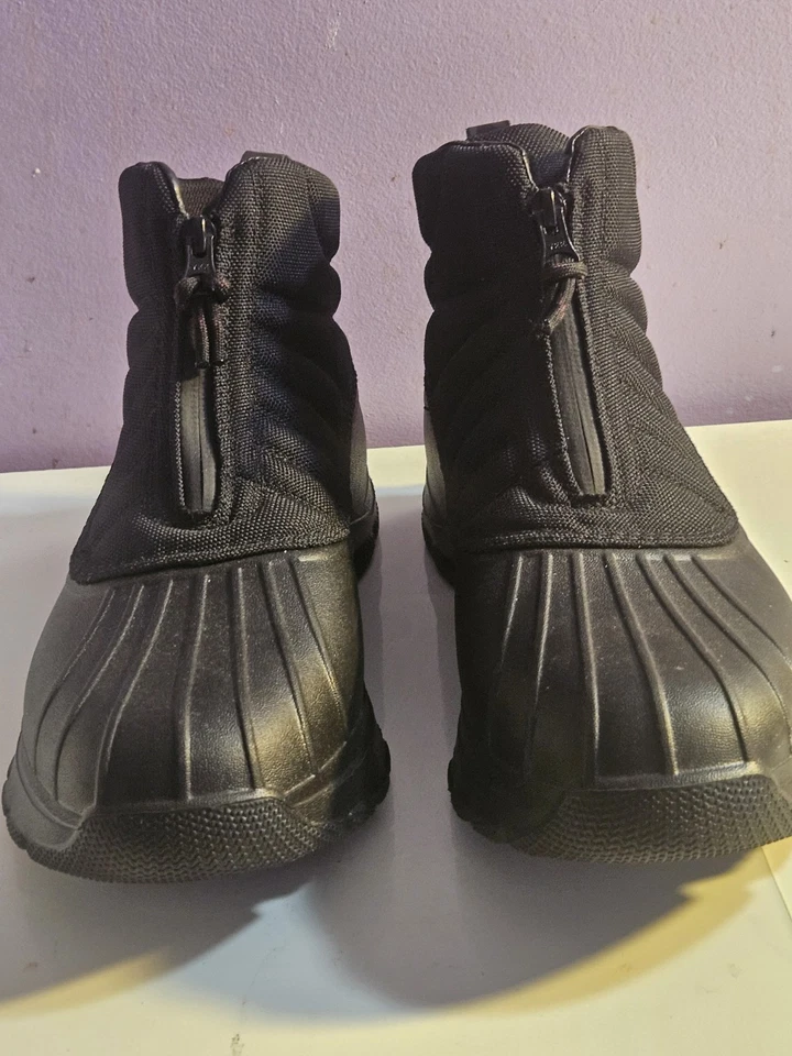 NUEVO SIN ETIQUETAS Sperry Mujer Pato Flotador Cremallera Seacycled Bota de Invierno 88064 Negro Mujer Talla Foto 4 de 4