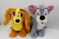 Disney Parks Lady  The Tramp Tote A Tail Plush Set 7"