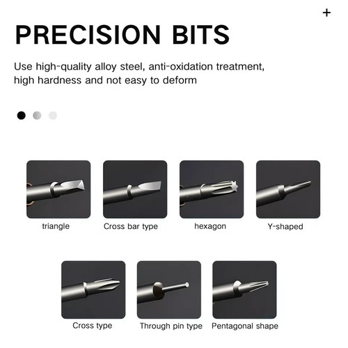 25 in1 Precision Screwdriver Set Plum Blade Toolkit Computer Repair Laptop Smart - Picture 6 of 10