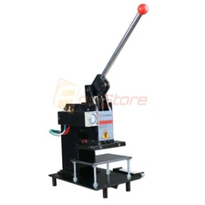 220V Manual Hot Foil Stamping Machine Tipper DIY Printing Emboss Bronzing PVC ID