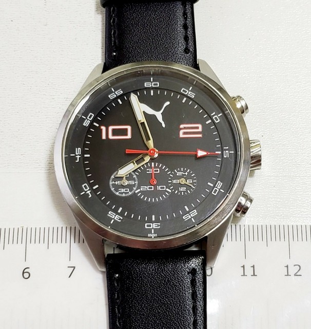 puma take pole position watch stainless steel 805