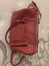 Coach Pink Rowan Satchel Leather Women's Bag New