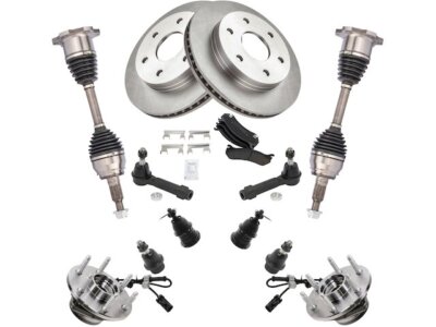 73VJ43Q Front Brake Pad Rotor Axle Wheel Hub Kit Fits Cadillac Escalade EXT