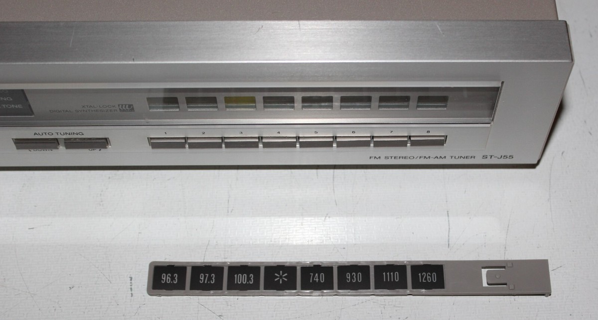 超激レア！ ソニー ステレオチューナー SONY ST-J55 新品通電確認済！ Vintage Sony ST-J55 Stereo Tuner radio AM/FM silver face