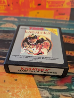 Karateka (Broderbund 1987) ATARI 7800 VCS (Modul) working CX7822 8-bit classic