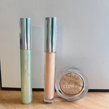 Clinique 3 pcs Cheek Pop Highlighter , AirKiss Pop & Waterproof Mascara Fullsize