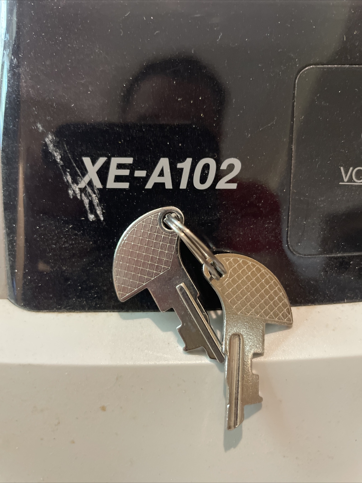 2 Sharp (XEA102) Cash Register Drawer Keys Only Locks & Unlocks Cash