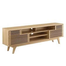 Modway Render Mid-Century Modern Low Profile 71 Inch Media Console TV Stand in