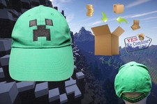 Jinx Minecraft Creeper Mojang Green Youth Adjustable Snap Baseball Cap Hat