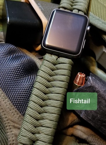 Apple Watch SERIE 1 2 3 4 5 standard Paracord Orologio Con Cinturino  Adattatore | eBay