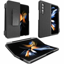 Rome Tech Shell Holster Combo Case, Cover Kickstand for Samsung Galaxy Z Fold 4