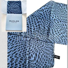 Mugler Angel Furoshiki Square Scarf  (27”x 27” - Blue With Star Print)
