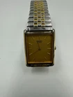 Vintage Seiko Tank Men’s Quartz Watch 5Y30-5069 Gold Speidel Band Nice