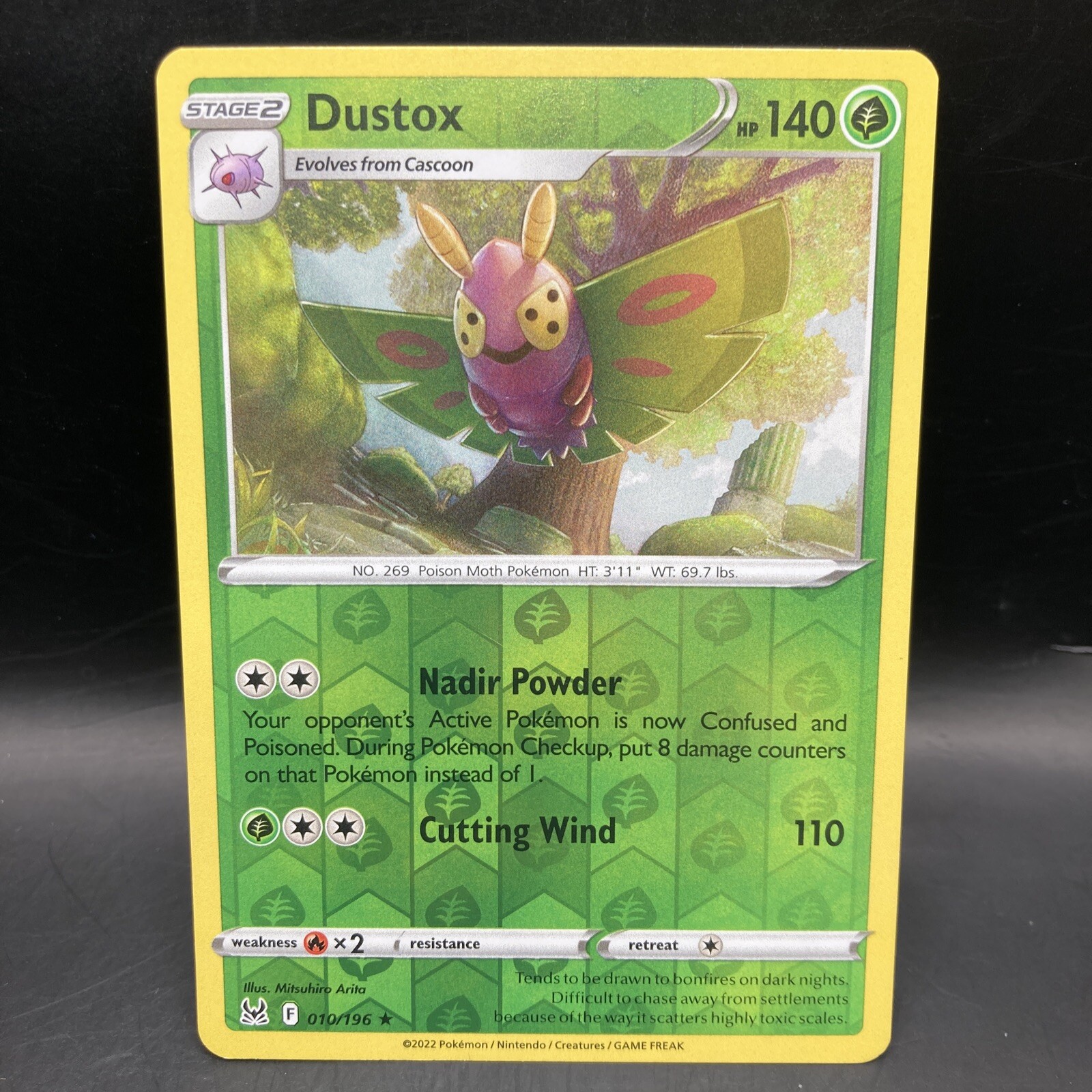 Dustox 010/196 Lost Origin Reverse Holo Rare Mint Pokemon TCG Card