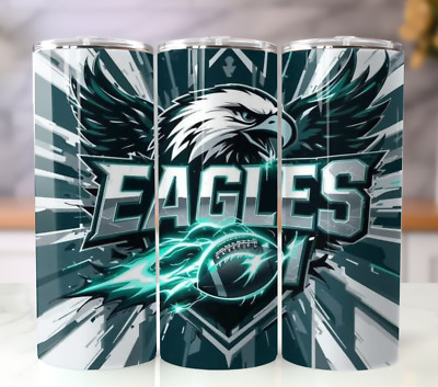 20oz Stainless Steel Tumbler - Football Fan Gift - Eagles Sports Team