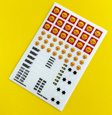 Model Rail N Gauge Scale SHELL OIL TANKER High Detail stickers decals ...